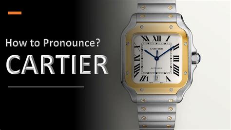 cartier pronunciation